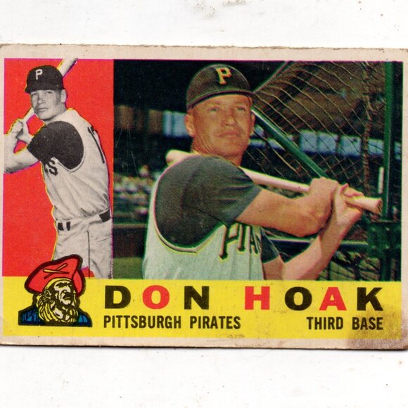 1960 Topps Don Hoak #373 Pittsburg Pirates - Picture 1 of 2